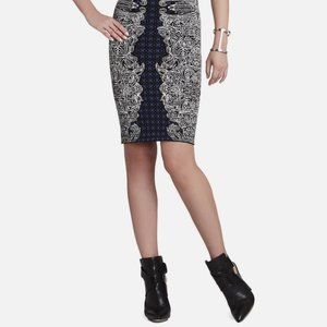 Medium BCBG Mazazria black combo Irene Bodycon Skirt